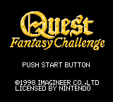 Quest - Fantasy Challenge Title Screen